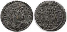 Römische Münzen, MÜNZEN DER RÖMISCHEN KAISERZEIT. Constantinus I. AE, 307-337 n. Chr. (2.55 g. 18.5 mm) Vs.: CONSTANTINVS MAX AVG, Büste mit pearl dia...