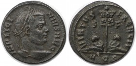 Römische Münzen, MÜNZEN DER RÖMISCHEN KAISERZEIT. Licinius I. (308-324 n. Chr). Follis (2.91 g. 18.5 mm). Vs.: IMP LICINIVS AVG, Kopf mit Lorbeerkranz...