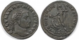 Römische Münzen, MÜNZEN DER RÖMISCHEN KAISERZEIT. Maximinus II. (309-313 n. Chr). Follis. (6.89 g. 25.5 mm) Vs.: GAL VAL MAXIMINVS PF AVGG, Kopf mit L...
