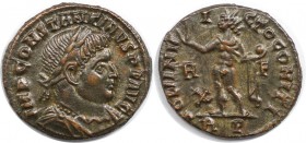 Römische Münzen, MÜNZEN DER RÖMISCHEN KAISERZEIT. Constantinus I. (307-337 n. Chr). Follis 314-315 n. Chr., Rom. (3.08 g. 19.5 mm) Vs.: IMP CONSTANTIN...