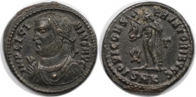 Römische Münzen, MÜNZEN DER RÖMISCHEN KAISERZEIT. Licinius I. (308-324 n. Chr). Follis 317-320 n. Chr. (3.28 g. 18 mm) Vs.: IMP LICINIVS AVG, Drapiert...