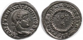 Römische Münzen, MÜNZEN DER RÖMISCHEN KAISERZEIT. Constantinus II. (337-340 n. Chr). Follis 321-324 n. Chr., Siscia. (2.99 g. 18 mm) Vs.: CONSTANTINVS...
