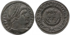 Römische Münzen, MÜNZEN DER RÖMISCHEN KAISERZEIT. Constantinus I. (307-337 n. Chr). Follis 321 n. Chr. (3.10 g. 18 mm) Vs.: CONSTANTINVS AVG, Kopf mit...
