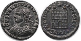 Römische Münzen, MÜNZEN DER RÖMISCHEN KAISERZEIT. Constantinus II. (337-340 n. Chr). Follis 325-326 n. Chr., Cyzicus. (3.23 g. 20 mm) Vs.: CONSTANTINV...