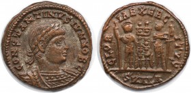 Römische Münzen, MÜNZEN DER RÖMISCHEN KAISERZEIT. Constantinus II. (337-340 n. Chr). Follis 330-333 n. Chr., Alexandria. (2.77 g. 17.5 mm) Vs.: CONSTA...