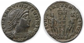 Römische Münzen, MÜNZEN DER RÖMISCHEN KAISERZEIT. Constantinus II. (337-340 n. Chr). Nummus 330-333 n. Chr., Constantinopolis. (2.61 g. 18 mm) Vs.: CO...