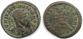 Römische Münzen, MÜNZEN DER RÖMISCHEN KAISERZEIT. Constantinus II. (337-340 n. Chr). Follis. (3.21 g. 19.5 mm) Vs.: CONSTANTINVS IVN NOB C, Büste mit ...