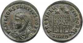 Römische Münzen, MÜNZEN DER RÖMISCHEN KAISERZEIT. Constantius II. (337-361 n. Chr). Follis. (2.81 g. 19.5 mm) Vs.: FL IVL CONSTANTIVS NOB C, Büste mit...