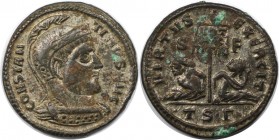 Römische Münzen, MÜNZEN DER RÖMISCHEN KAISERZEIT. Constantinus I. (307-337 n. Chr). Follis 320 n. Chr., Thessalonica. (2.90 g. 19 mm) Vs.: CONSTANTINV...