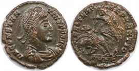 Römische Münzen, MÜNZEN DER RÖMISCHEN KAISERZEIT. Constantius II. (337-361 n. Chr). Follis 355-361 n. Chr. (2.55 g. 18.5 mm) Vs.: DN CONSTANTIVS PF AV...