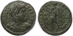 Römische Münzen, MÜNZEN DER RÖMISCHEN KAISERZEIT. Valens (364-378 n. Chr). Follis. (2.55 g. 19 mm) Vs.: D N VALENS PF AVG, Drapierte, Büste mit Perlen...