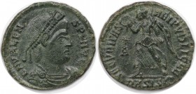 Römische Münzen, MÜNZEN DER RÖMISCHEN KAISERZEIT. Valens (364-378 n. Chr). Follis 364-367 n. Chr., Siscia. (2.12 g. 19 mm) Vs.: D N VALENS PF AVG, Dra...