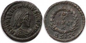 Römische Münzen, MÜNZEN DER RÖMISCHEN KAISERZEIT. Valentinianus II. (375-392 n. Chr). Ae 4. (1.45 g. 15.5 mm) Vs.: DN VALENTINIANVS IVN PF AVG, Drapie...