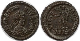 Römische Münzen, MÜNZEN DER RÖMISCHEN KAISERZEIT. Valentinianus II. (375-392 n. Chr). AE 384-387 n. Chr. (1.56 g. 14 mm) Vs.: DN VALENTINIANVS PF AVG,...