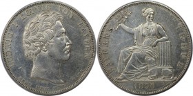 Altdeutsche Münzen und Medaillen, BAYERN / BAVARIA. Ludwig I. (1825-1848). Bayerns Treue. Geschichtstaler 1830. Silber. AKS 125. Fast Vorzüglich, Krat...