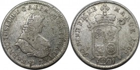 Altdeutsche Münzen und Medaillen, MAINZ, BISTUM. Emmerich Josef von Breitbach-Bürresheim (1763-1774). 20 Kreuzer 1765 S / FB. Silber. Schön-sehr schön...