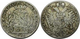 Altdeutsche Münzen und Medaillen, NÜRNBERG, STADT. 20 Kreuzer 1766. Kellner 360. (6,46 g) Fast Sehr schön