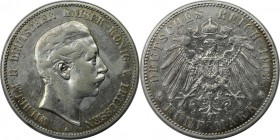 Deutsche Münzen und Medaillen ab 1871, REICHSSILBERMÜNZEN, Preußen. Wilhelm II. (1888-1918). 5 Mark 1903 A. Silber. Jaeger 104. Sehr schön, Kratzer, F...