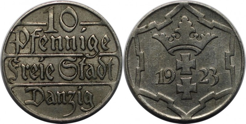 Deutsche Münzen und Medaillen ab 1871, DEUTSCHE NEBENGEBIETE. Freie Stadt Danzig...