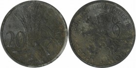 Deutsche Münzen und Medaillen ab 1871, DEUTSCHE NEBENGEBIETE. Protektorat Böhmen und Mähren. 20 Heller 1943. Jaeger 621. Vorzüglich-Stempelglanz