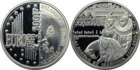 Europäische Münzen und Medaillen, Belgien / Belgium. Albert und Isabella. 500 Francs 1999. 22,85 g. 0.925 Silber. 0.68 OZ. KM 212. Polierte Platte