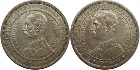 Europäische Münzen und Medaillen, Dänemark / Denmark. Zum Tode von Christian IX. und Krönung Frederik VIII. 2 Kroner 1906. Silber. KM 803. Vorzüglich...