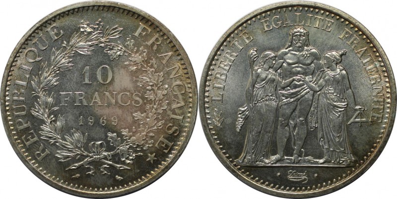 Europäische Münzen und Medaillen, Frankreich / France. Herkulesgruppe. 10 Francs...