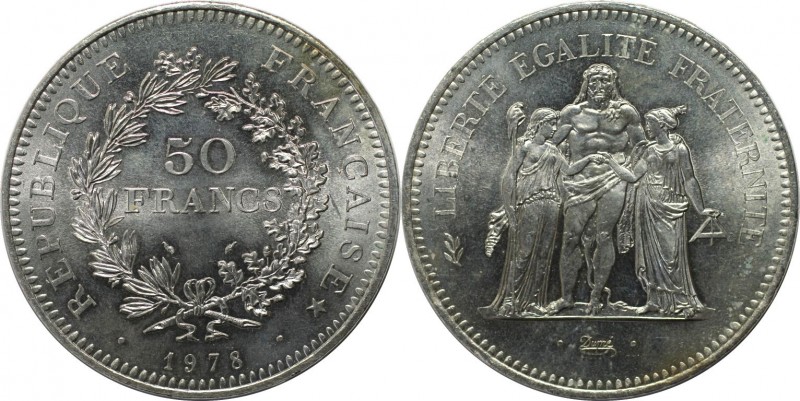Europäische Münzen und Medaillen, Frankreich / France. Herkulesgruppe. 50 Francs...