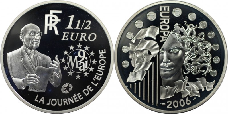 Europäische Münzen und Medaillen, Frankreich / France. Europäische Währungsunion...