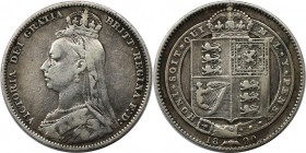 Europäische Münzen und Medaillen, Großbritannien / Vereinigtes Königreich / UK / United Kingdom. Victoria (1837-1901). 1 Shilling 1890. Silber. KM 774...