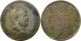 Europäische Münzen und Medaillen, Italien / Italy. Neapel und Sizilien. Ferdinand II. (1830 - 1859). 120 Grana 1857. KM 370. Silber. Sehr schön