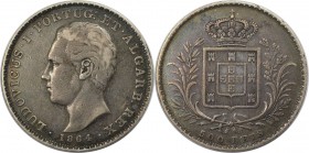 Europäische Münzen und Medaillen, Portugal. Luis I. 500 Reis 1864. Silber. KM 509. Sehr schön-vorzüglich