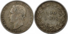 Europäische Münzen und Medaillen, Portugal. Luiz I. 100 Reis 1879. Silber. KM 510. Fast Vorzüglich
