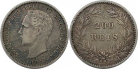 Europäische Münzen und Medaillen, Portugal. Luiz I. 200 Reis 1887. Silber. KM 512. Sehr schön