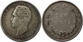 Europäische Münzen und Medaillen, Portugal. Luiz I. 100 Reis 1889. Silber. KM 510. Sehr schön-vorzüglich