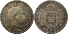 Europäische Münzen und Medaillen, Portugal. Carlos I. 500 Reis 1898. Silber. KM 535. Sehr schön