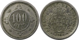 Europäische Münzen und Medaillen, Portugal. Karl I. 100 Reis 1900. Kupfer-Nickel. KM 546. Vorzüglich