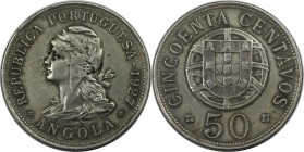 Europäische Münzen und Medaillen, Portugal. PORTUGIESISCHE BESITZUNGEN. ANGOLA. 50 Centavos 1927. KM 69. Nickel. Sehr schön-vorzüglich