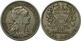 Europäische Münzen und Medaillen, Portugal. PORTUGIESISCHE BESITZUNGEN. CAPE VERDE. 50 Centavos 1930, KM 4. Sehr schön-vorzüglich