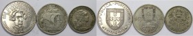 Europäische Münzen und Medaillen, Portugal, Lots und Sammlungen. 1 Escudo 1957 (KM 578), 10 Escudos 1955 (KM 586), 100 Escudos 1984 (KM 625). Lot von ...
