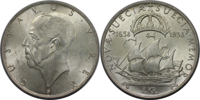 Europäische Münzen und Medaillen, Schweden / Sweden. Gustav V. (1907-1950). 300 ...
