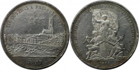 Europäische Münzen und Medaillen, Schweiz / Switzerland. 5 Franken / Schützentaler 1881, auf das Schützenfest Fribourg. Silber. KM X# S15. Vorzüglich,...