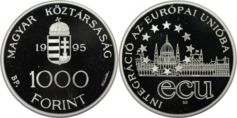 Europäische Münzen und Medaillen, Ungarn / Hungary. Europäische Union. 1000 Fori...