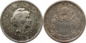Weltmünzen und Medaillen, Brasilien / Brazil. 1000 Reis 1913. Silber. KM 510. Vorzüglich