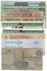 Banknoten, Ägypten / Egypt, Lots und Sammlungen. 3 x 25 Piastres ND. I-II, 25 Piastres 1975. Pick 032. II, 25 Piastres 1978. Pick 33. II, 50 Piastres ...