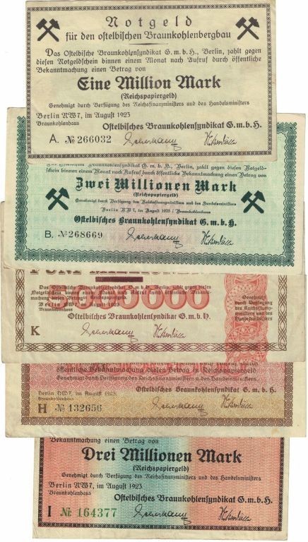 Banknoten, Deutschland / Germany, Lots und Sammlungen. Notgeld Ostelbisches Brau...