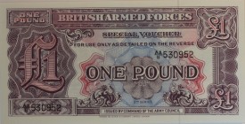 Banknoten, Großbritannien / Great Britain. 1 Pound (1948). 2.Series. P.22. I