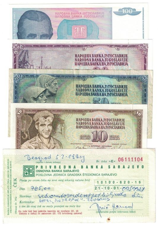 Banknoten, Jugoslawien / Yugoslavia, Lots und Sammlungen. 10 Dinara 1968. P.82. ...