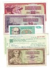Banknoten, Jugoslawien / Yugoslavia, Lots und Sammlungen. 10 Dinara 1981. P.87. II, 10 Dinara 1994. P.138. I, 20 Dinara 1981. P.88. II, 100 Dinara 198...
