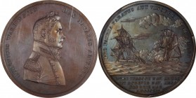 Naval Medals

1814 Captain. Lewis Warrington War of 1812 Naval Medal. Julian NA-23. Bronze. MS-64 BN (NGC).

65 mm. A notable example of this popu...